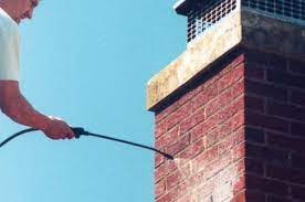 Carbon monoxide safety inspection on gas chimney in Lindenhurst, New York